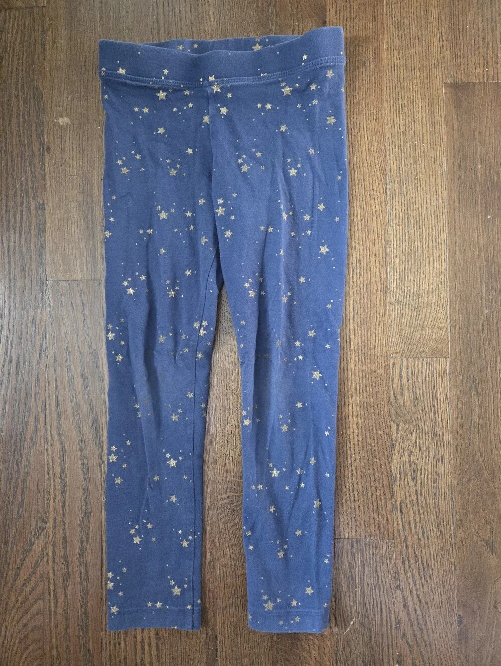 Gymboree Girls 5 Blue/gold Star Leggings